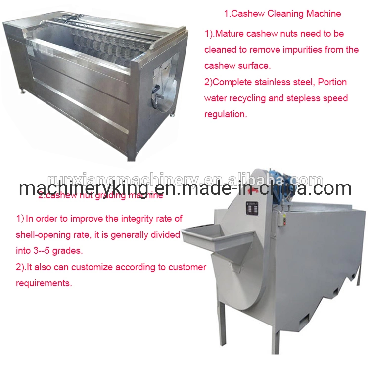 Raw Cashew Nut Processing Small Scale Machine Cashew Nut Sheller Production Line