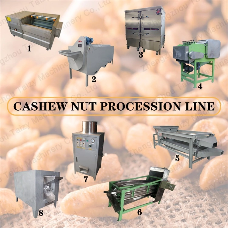 Full Automatic Cashew Nut Processing Line Cashew Shelling and Peeling Production Line