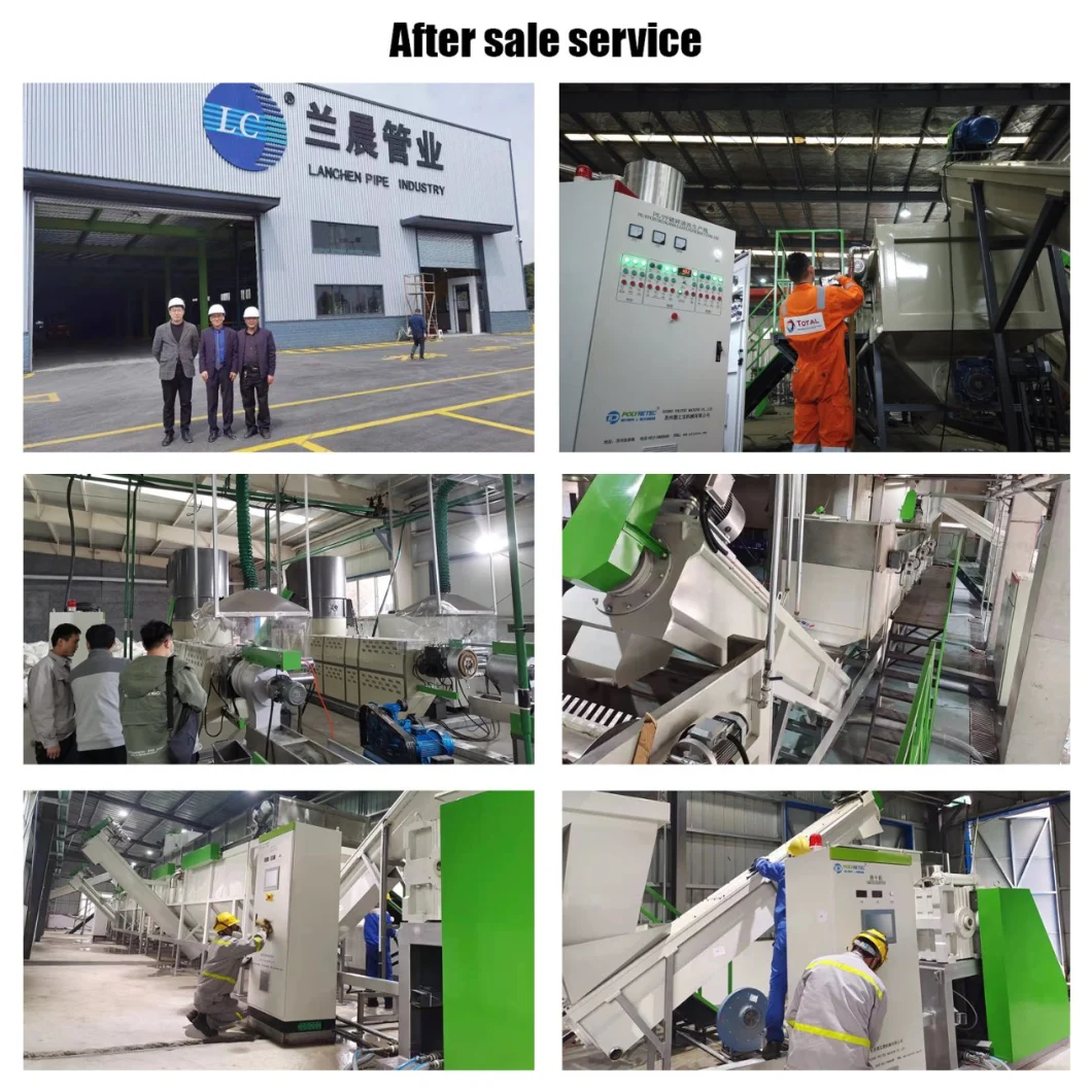 Made PP PE Plastic Film Cleaning Crushing Washing Drying Recycling Machine/Plastic Film Recycling Washing Line