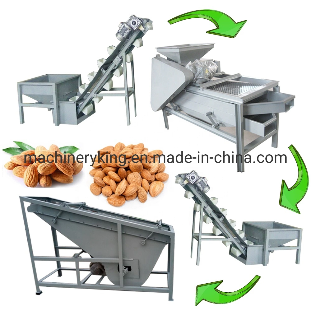 Automatic Pistachio Almond Peeler Sorting Grading Palm Kernel Processing Machines Nut Peeling Machine