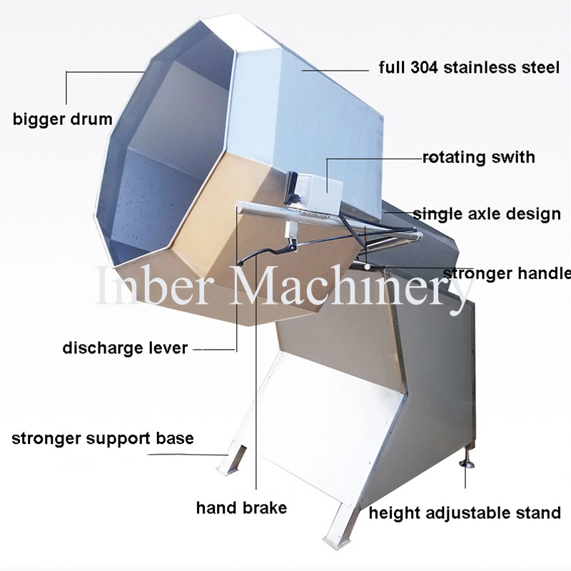 Peanut Cashew Tiger Nut Seasoning Flavoring Mixing Processing Machine Automatic Snack Food Processing Machinery