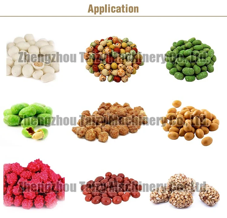 Automatic Vanilla Sugar Coated Peanut Nut Roasting Machine Peanut Coating Machine Price