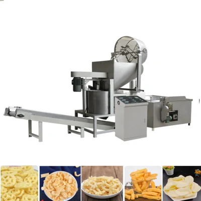 Longue performance et industrie alimentaire durable Fried Bugles Chips Snack Puff Food Extruder Machine